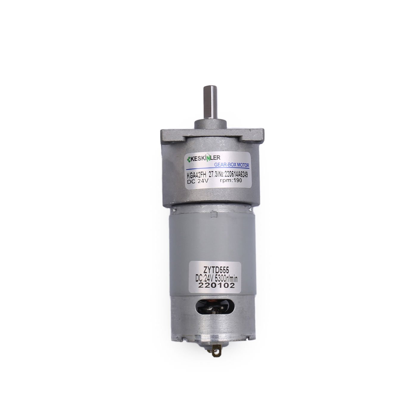 KGA-42FH 24V 190rpm Redüktörlü Dc Motor