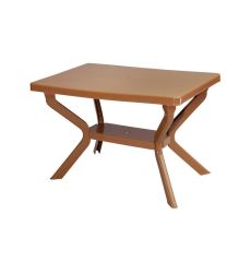 Omnipazar MT-GF240 Prima Roccia Plastik Dikdörtgen Bahçe Balkon Masa 70x110 cm