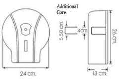 Omnipazar Vialli MJ1T Mini Jumbo Tuvalet Kağıdı Dispenseri Aparatı