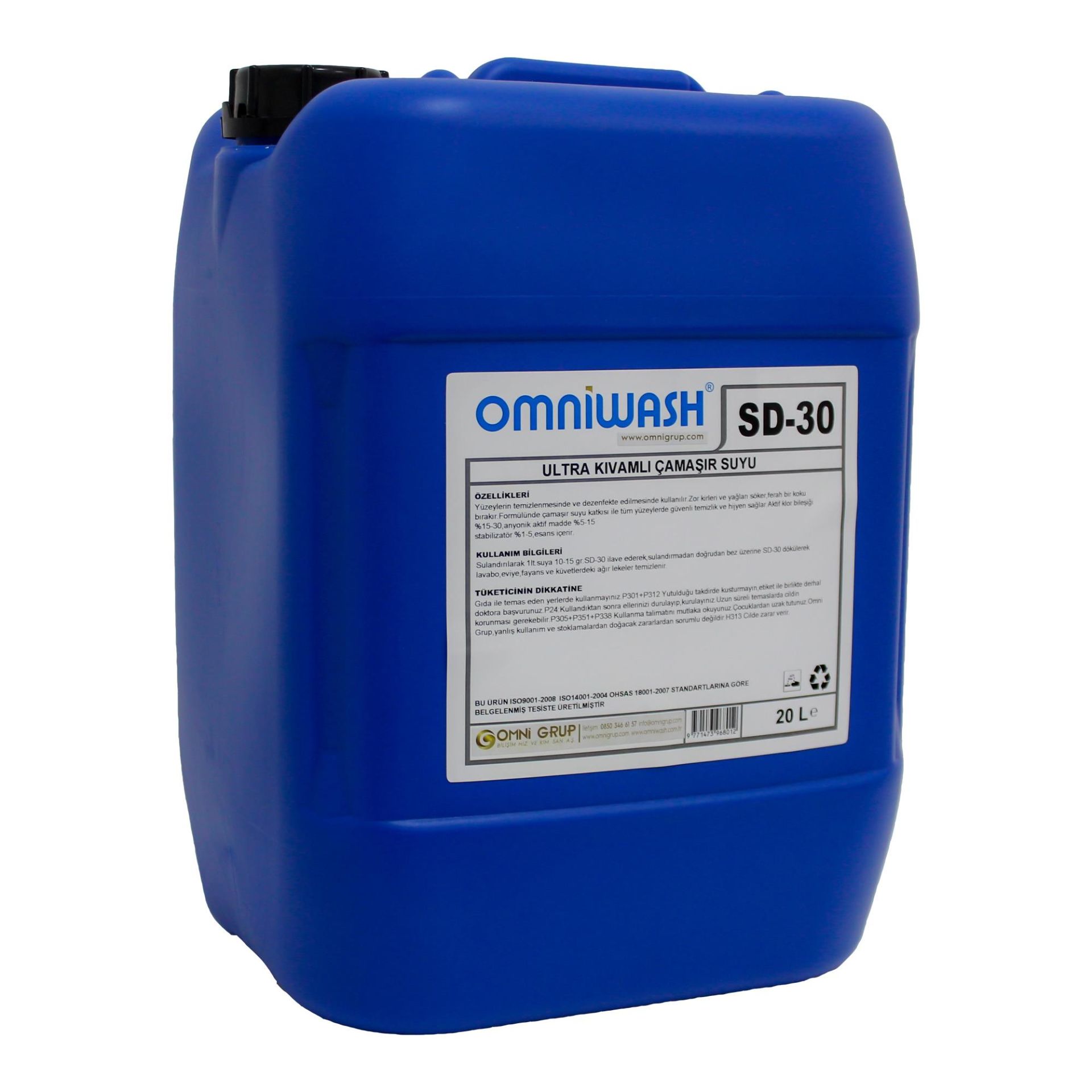 Omniwash SD-30 20 Litre Ultra Kıvamlı Çamaşır Suyu
