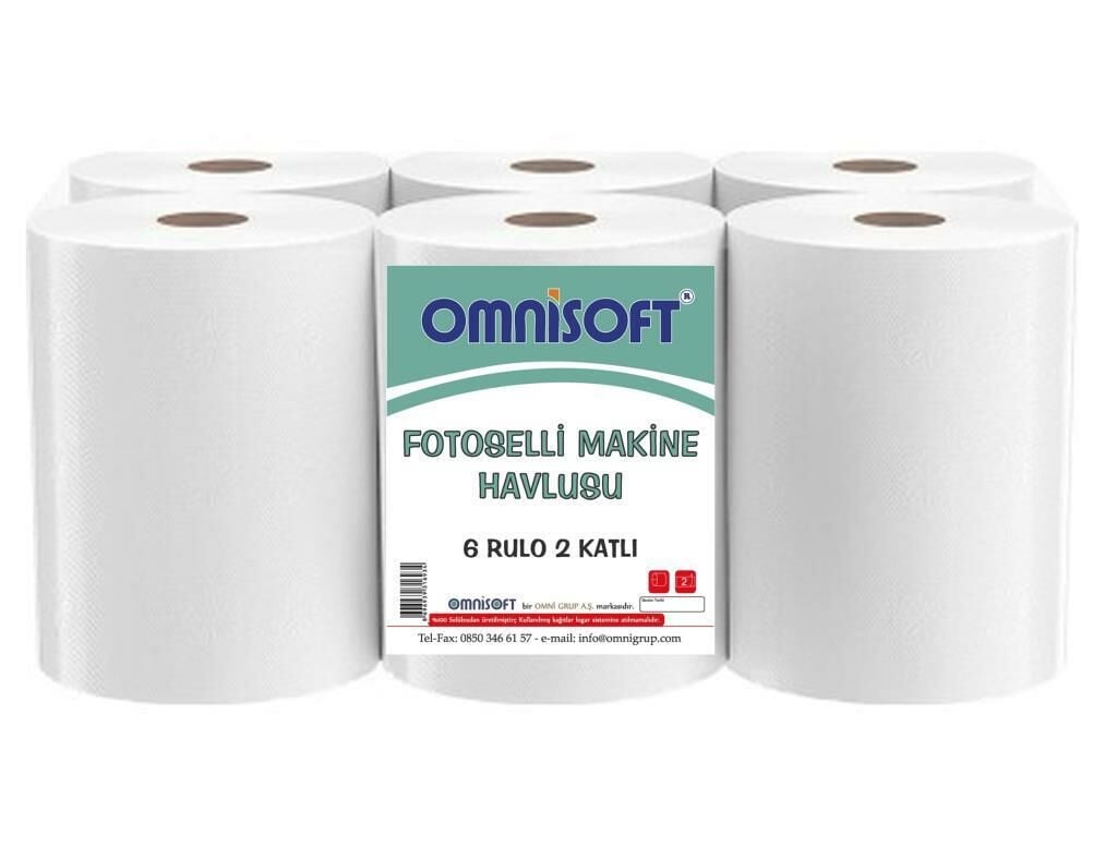 Omnisoft Fotoselli Hareketli Kağıt Havlu 21 cm 6 Rulo