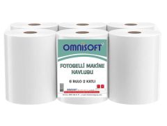 Omnisoft Fotoselli Hareketli Kağıt Havlu 21 cm 6 Rulo