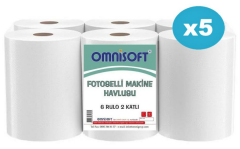 Omnisoft 5 Koli 21 cm Fotoselli Hareketli Kağıt Havlu 30 Rulo