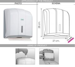 Vialli KH300 Z Katlı Kağıt Havlu Dispenseri 300'lü Beyaz
