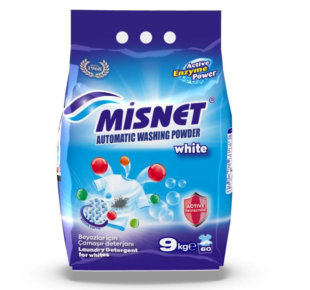 Omnipazar Misnet Beyazlar İçin Toz Çamaşır Deterjanı 9 Kg 60 Yıkama