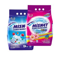 Omnipazar Misnet Renkliler ve Beyazlar İçin Toz Çamaşır Deterjanı 2x 9 Kg 120 Yıkama