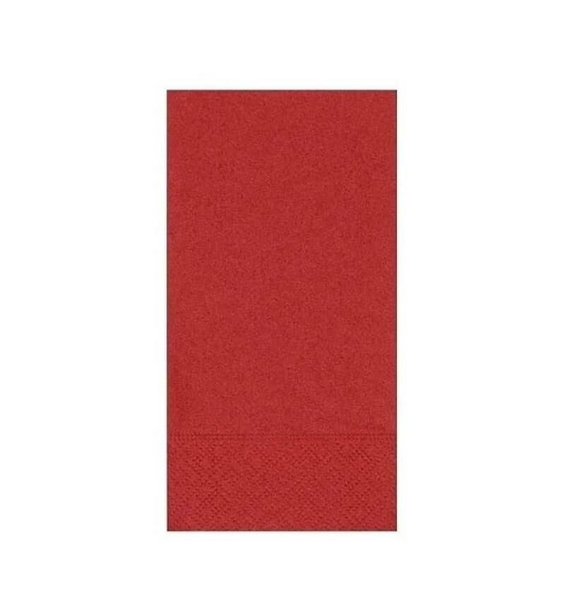 Omnipazar 33x33 cm 1/8 Garson Katlama Servis Peçetesi 100 Ad Kırmızı
