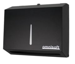 Omnisoft Paslanmaz Z Katlama Kağıt Havlu Dispenseri Siyah 200'lü