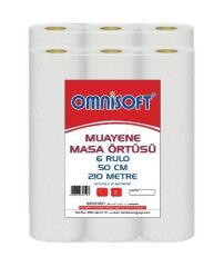 Omnisoft Extra Muayene Masa Örtüsü 50 cm 6 Rulo 210 mt