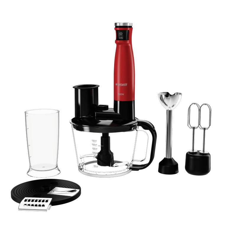 Arçelik RHB 6050 K Resital Kırmızı 1500 W Blender Set