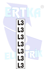 41013 - L3 İPEK BARA YAPIŞTIRMA ETİKETİ - 3 cm