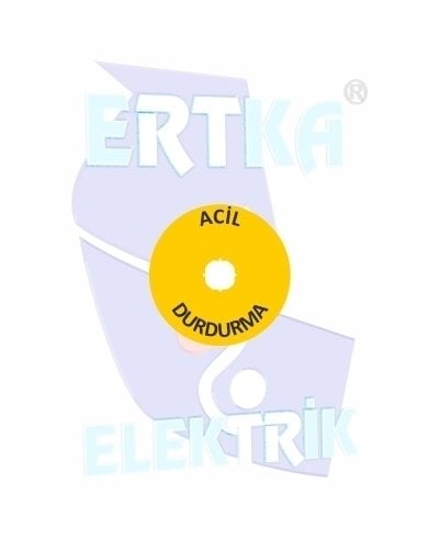 42023 - ACİL DURDURMA BUTON ETİKETİ - KÜÇÜK:60mm