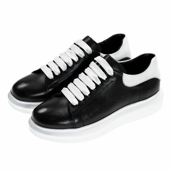 Büyük Numara Spor Erkek Ayakkabı EKS425 Siyah Beyaz