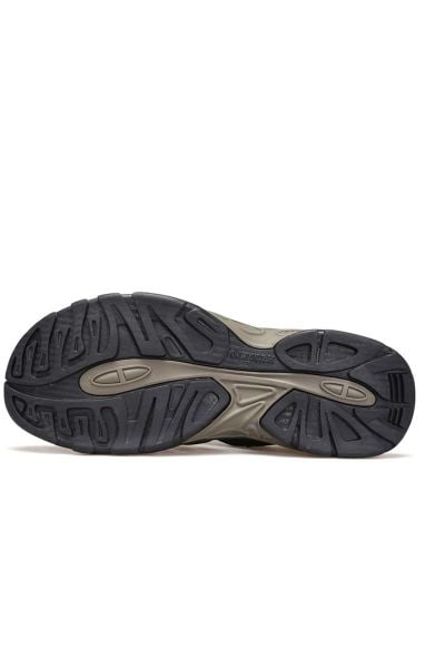 Humtto Burnu Kapalı Siyah Haki Erkek Outdoor Trekking Spor Sandalet