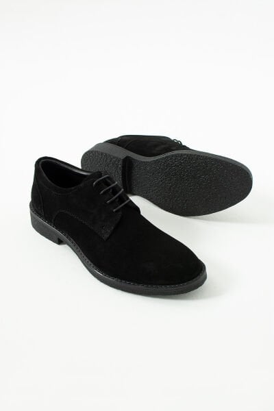 King Shoes Kışlık Erkek Ayakkabısı Siyah Süet
