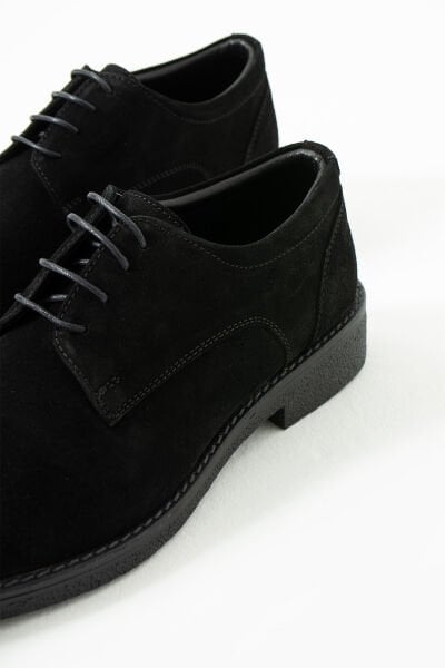 King Shoes Kışlık Erkek Ayakkabısı Siyah Süet