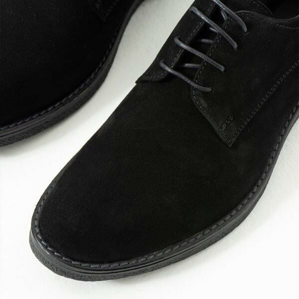 King Shoes Kışlık Erkek Ayakkabısı Siyah Süet
