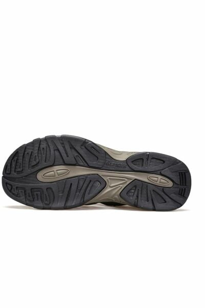 Humtto Burnu Kapalı Siyah Haki Erkek Outdoor Trekking Spor Sandalet
