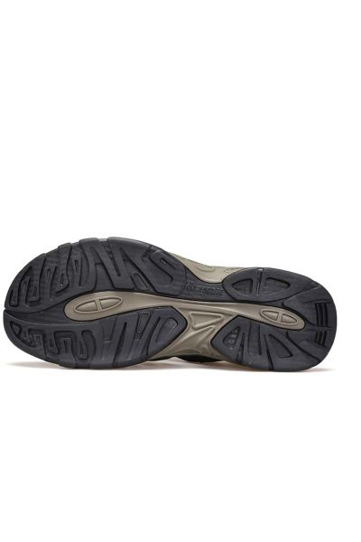 Burnu Kapalı Siyah Haki Erkek Outdoor Trekking Spor Sandalet