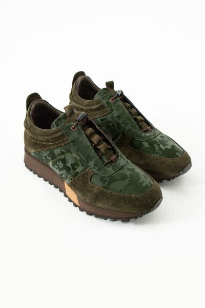 Güvener Deri Spor Erkek Ayakkabı Haki