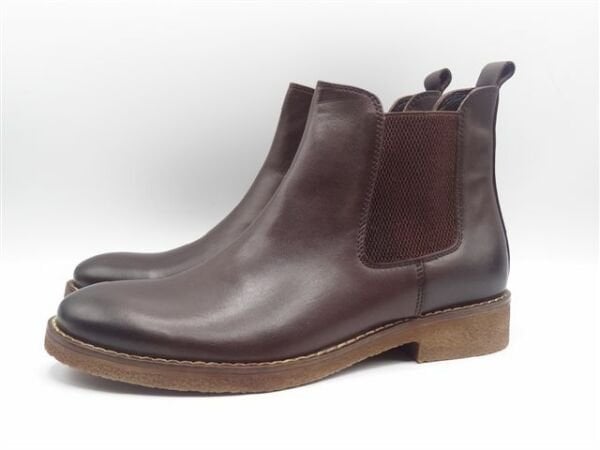 Güvener Kahverengi Hakiki Deri Erkek Chealse Bot