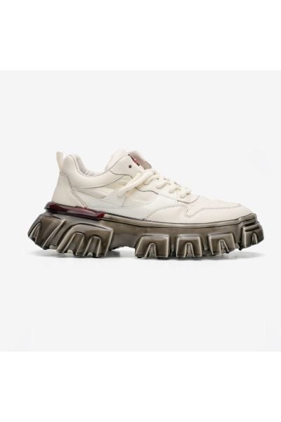 Embos Deri Yüksek Taban Erkek Sneaker