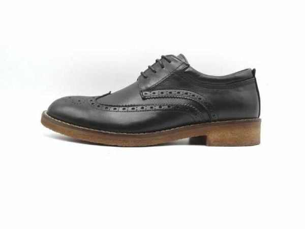 Kışlık Oxford Klasik Erkek Ayakkabı AU04 Siyah