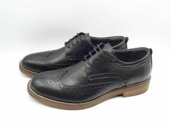 Kışlık Oxford Klasik Erkek Ayakkabı AU04 Siyah