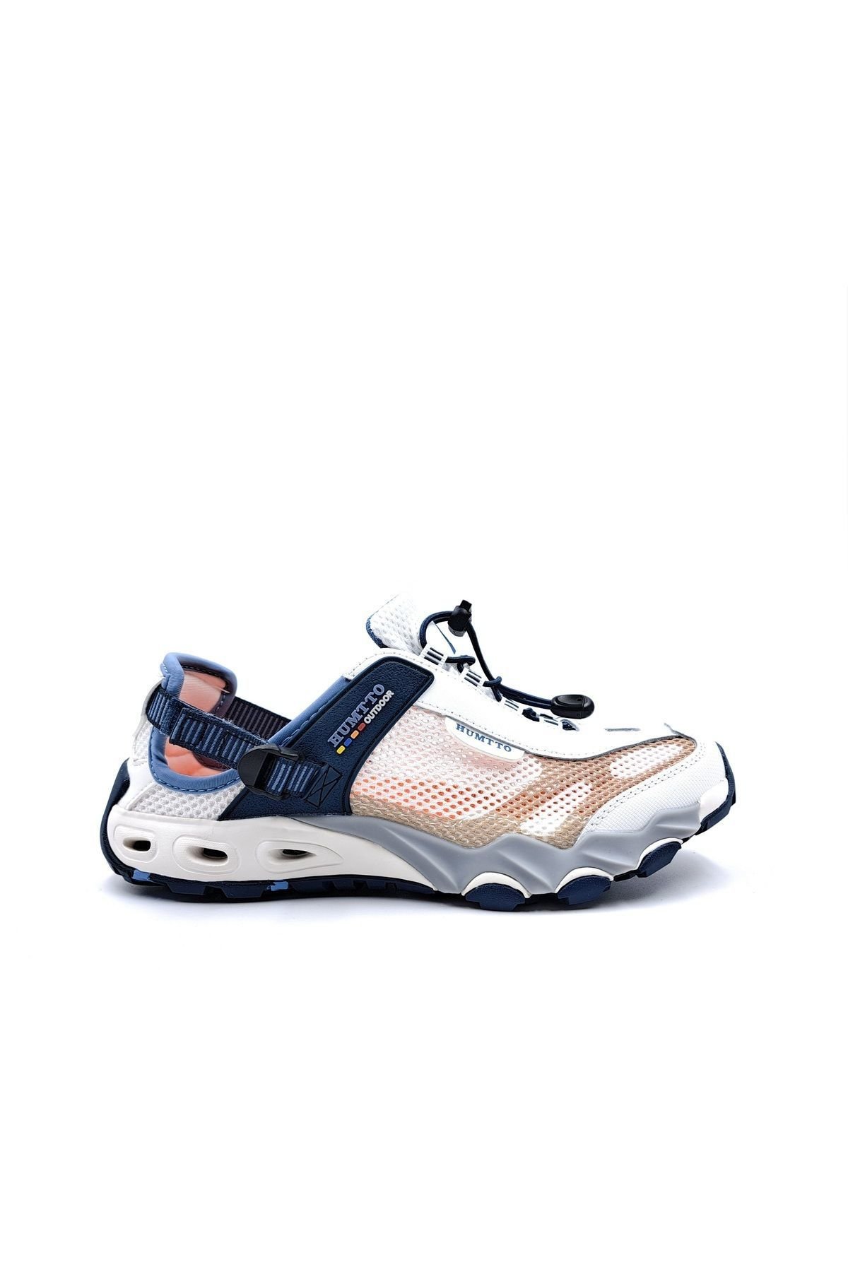 Humtto Erkek Trekking Outdoor Aqua Beyaz Lacivert Spor Sandalet Ayakkabı