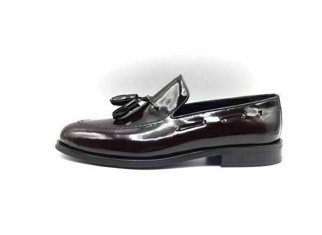 Corçuk Stil Püsküllü Erkek Ayakkabı M01 Bordo