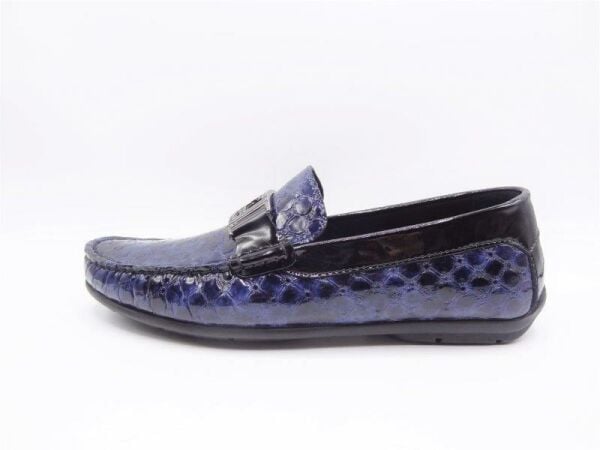 King Shoes Yazlık Rugan Erkek Ayakkabı 4013 Lacivert