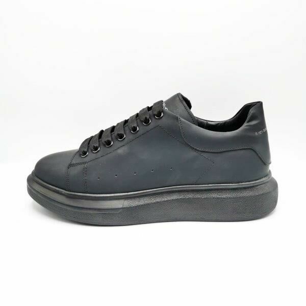 King Shoes 425 Mat Siyah Sneaker Erkek