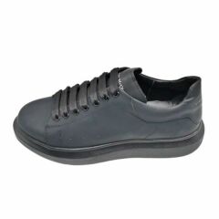 King Shoes 425 Mat Siyah Sneaker Erkek
