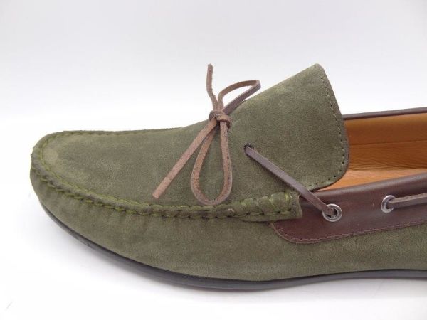 King Shoes 209Fynk Haki Büyük Numara Yazlık Ayakkabı