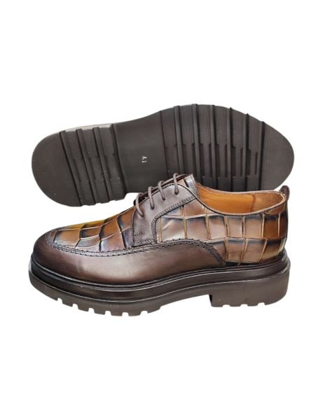 Güvener Yüksek Taban Erkek Ayakkabı Kahverengi