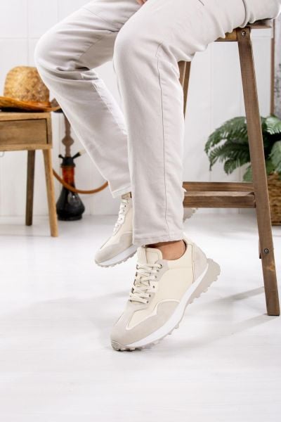 LİBERO HAKİKİ DERİ ERKEK SPOR AYAKKABI 4821 Bej