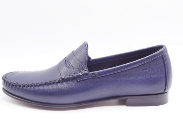 King Shoes Lacivert Yazlık Erkek Ayakkabı AU541