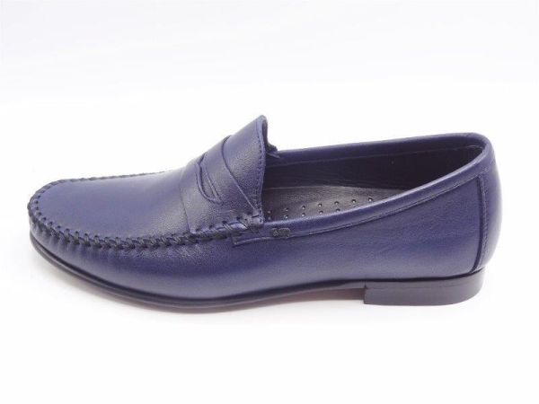 King Shoes Lacivert Yazlık Erkek Ayakkabı AU541