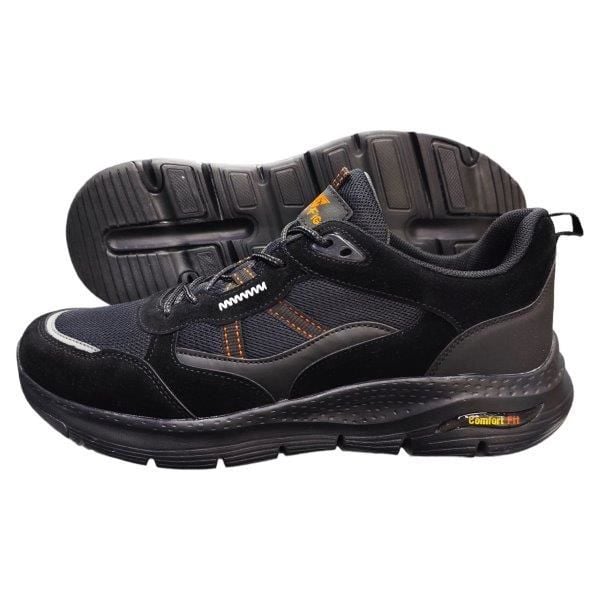 L.Figo Büyük Numara Siyah Erkek Ayakkabı