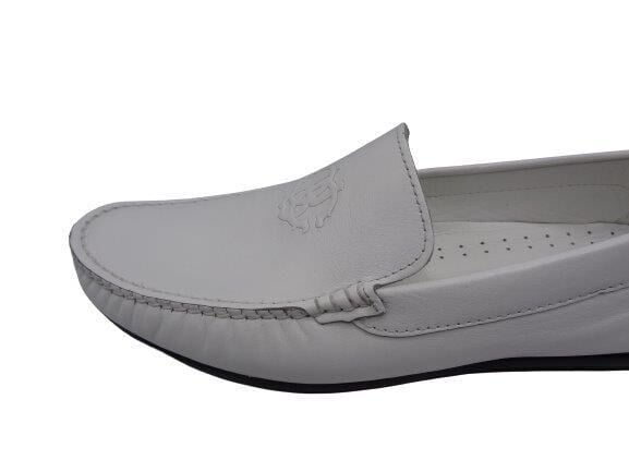 King Shoes 4006 Beyaz Yazlık Erkek Ayakkabı