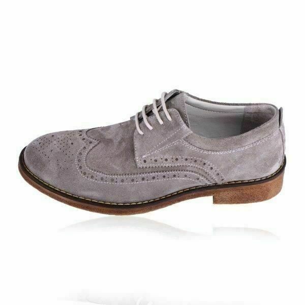 Güvener Bej Süet Oxford