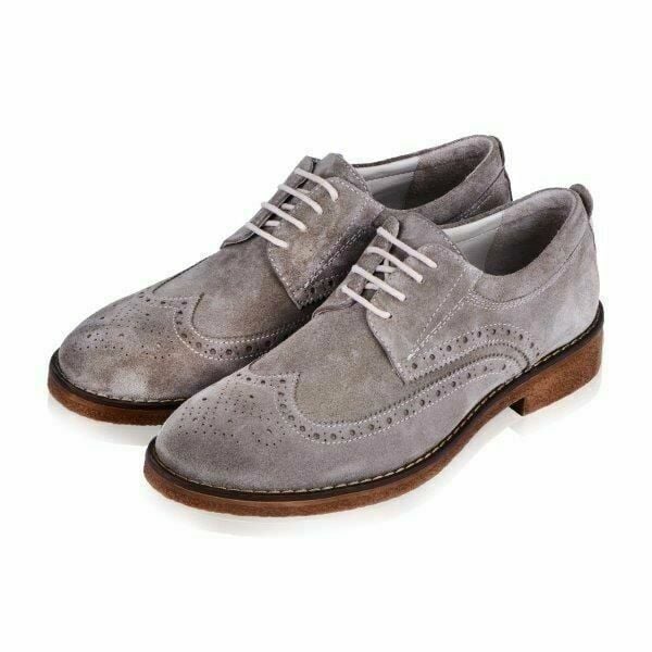 Güvener Bej Süet Oxford