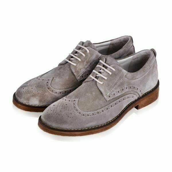 Güvener Bej Süet Oxford