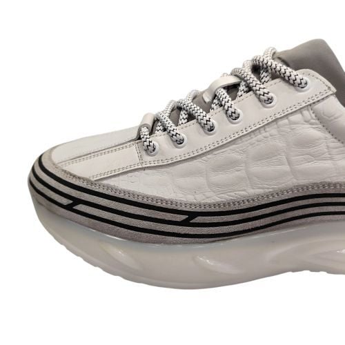 King Shoes Beyaz Deri Spor Erkek Ayakkabı