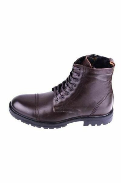 King Shoes Büyük Numara Erkek Bot FK66823 Kahverengi