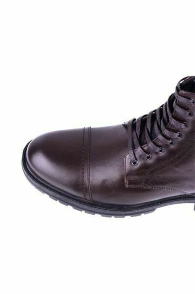 King Shoes Büyük Numara Erkek Bot FK66823 Kahverengi