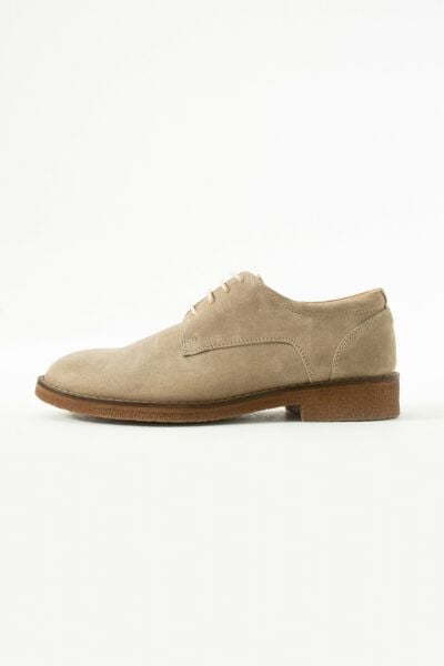 King Shoes Bej Erkek Ayakkabı 05 Süet