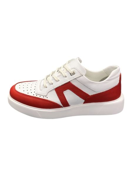 King Shoes Deri Beyaz Spor Ayakkabı