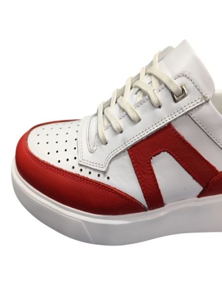 King Shoes Deri Beyaz Spor Ayakkabı