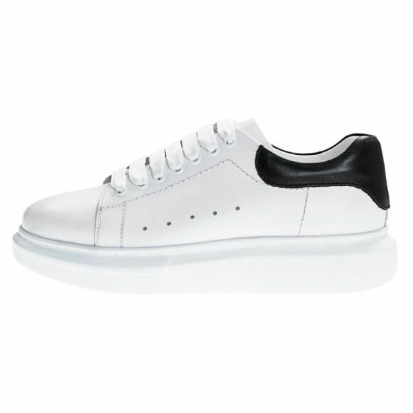King Shoes Büyük Numara Beyaz Ayakkabı